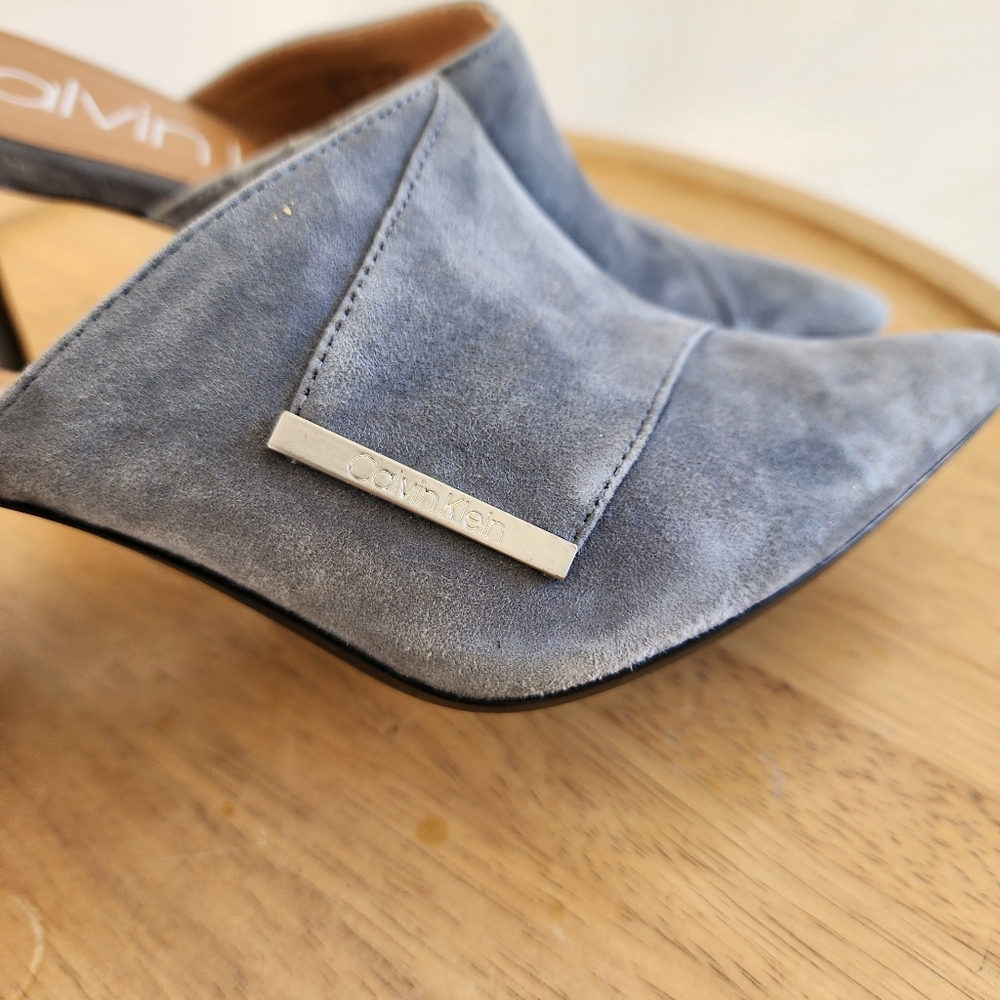 Calvin Klein Grecia Heeled Mules - Picture 5 of 11